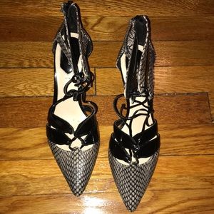 Black and grey 2 inch Zara heels
